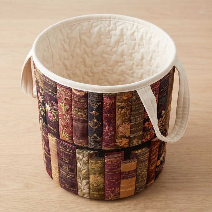 Literary Spirit Quilted Laundry Basket