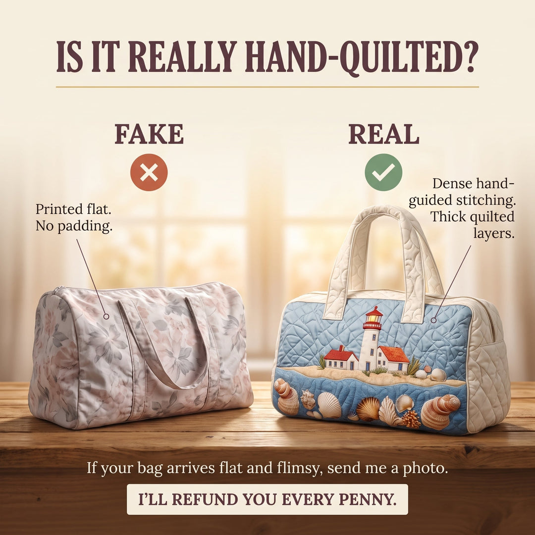 Seaside Glow Quilted Duffle Bag
