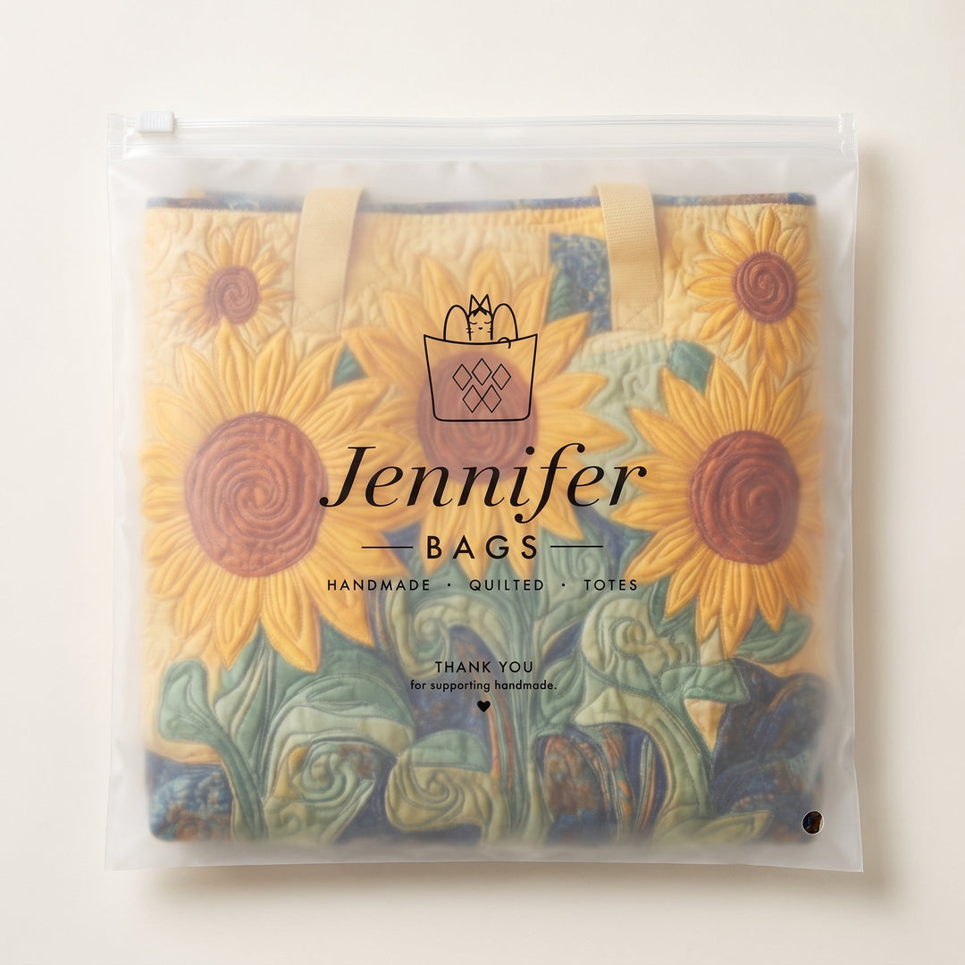 Sunny Field Quilted Tote Bag