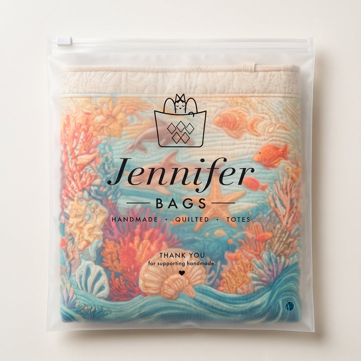 Sea Breeze Quilted Laundry Basket