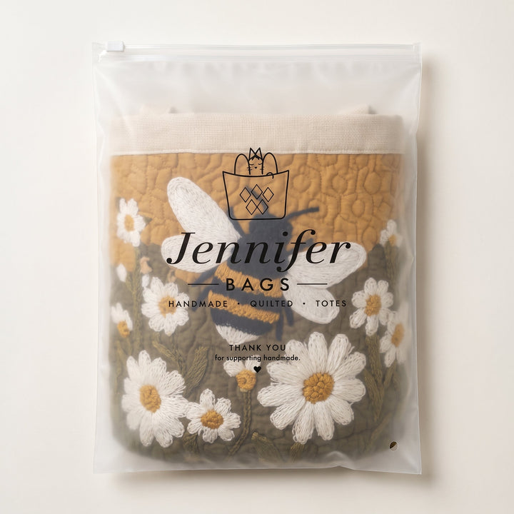 Daisy & Bee Quilted Laundry Basket