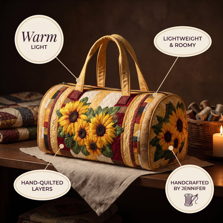 Warm Light Quilted Duffle Bag