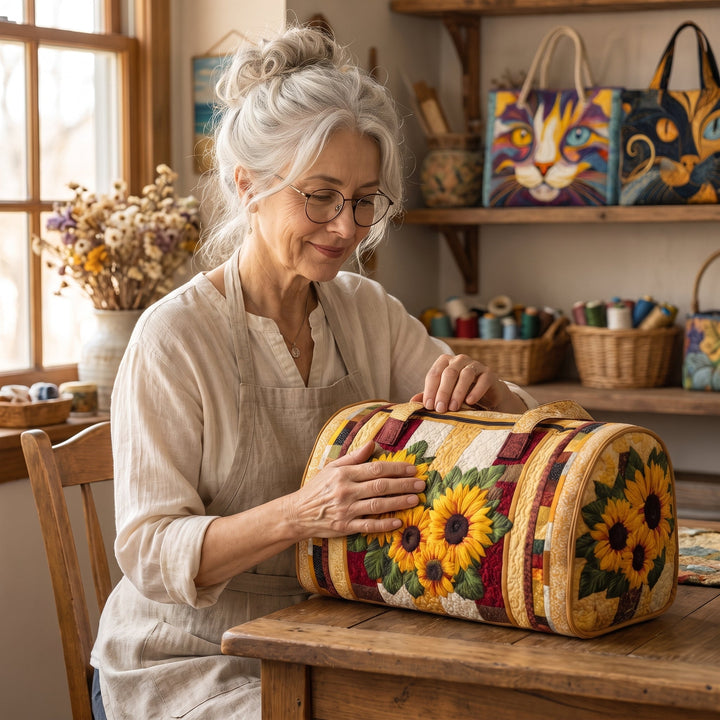 Warm Light Quilted Duffle Bag