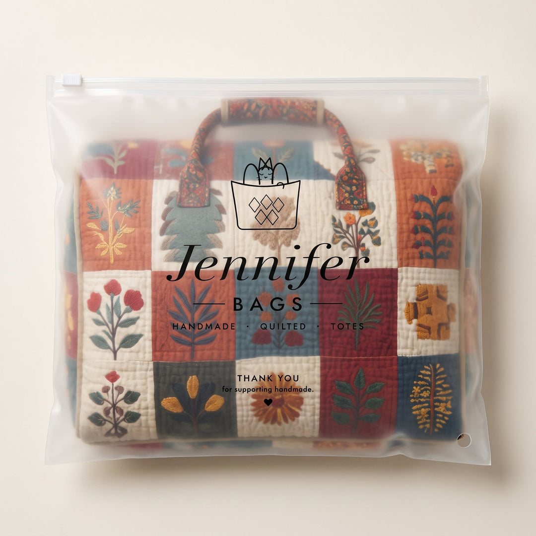 Petal Serenade Quilted Duffle Bag