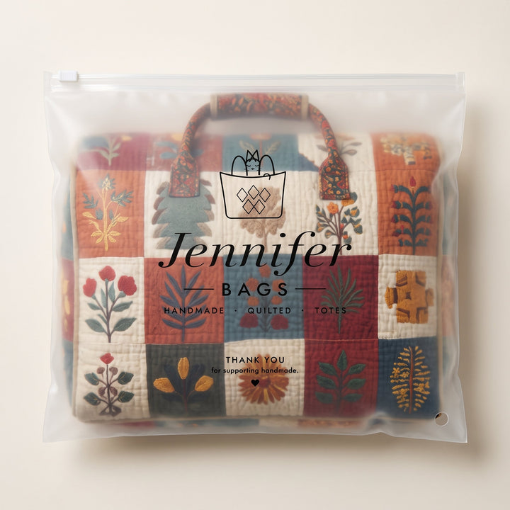 Petal Serenade Quilted Duffle Bag
