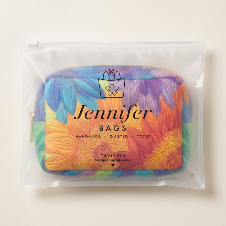 Summer Bloom Quilted Makeup Bag