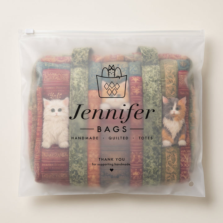 Cat Chapter Quilted Duffle Bag